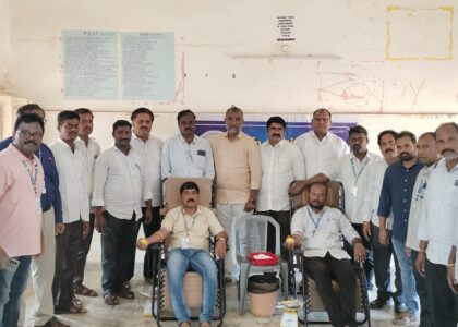 Providing Blood Donating by chairman of amma charitable trust