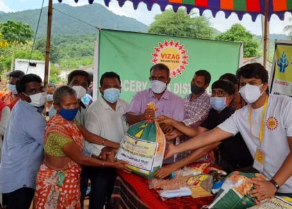 groceries distribution with gvmc for COVID-19-Ongoing Charity Campaign - Visakhapatnam
