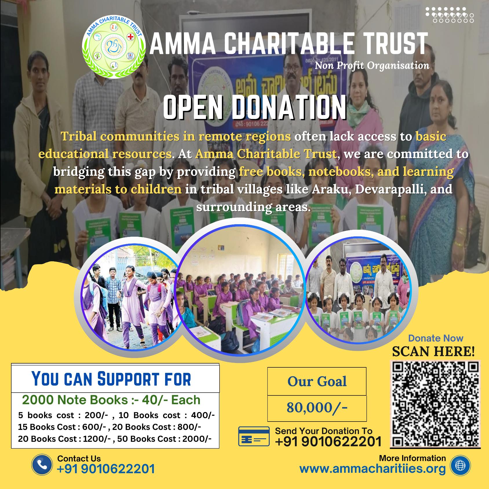 scan or pay money to doantion poster